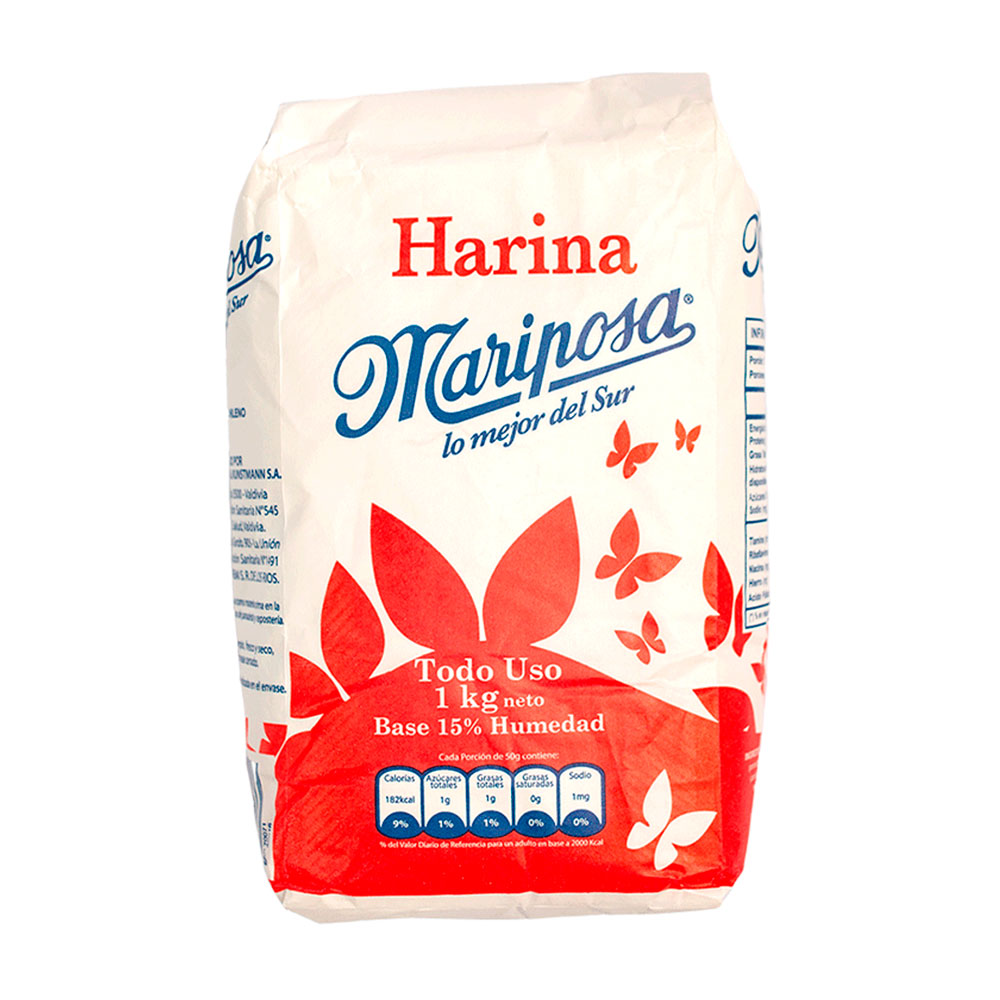 Harina Mariposa Sin Polvos Papel 1 Kg