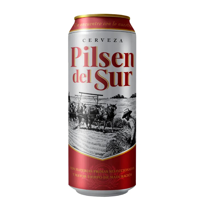 Cerveza Pilsen Del Sur Lata 473 Cc