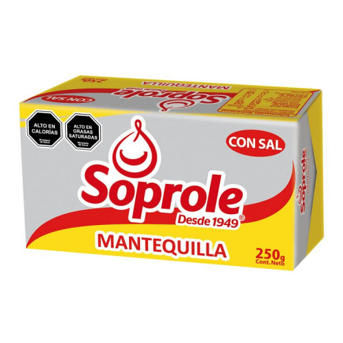 Mantequilla Soprole Pan C/Sal 250 Gr