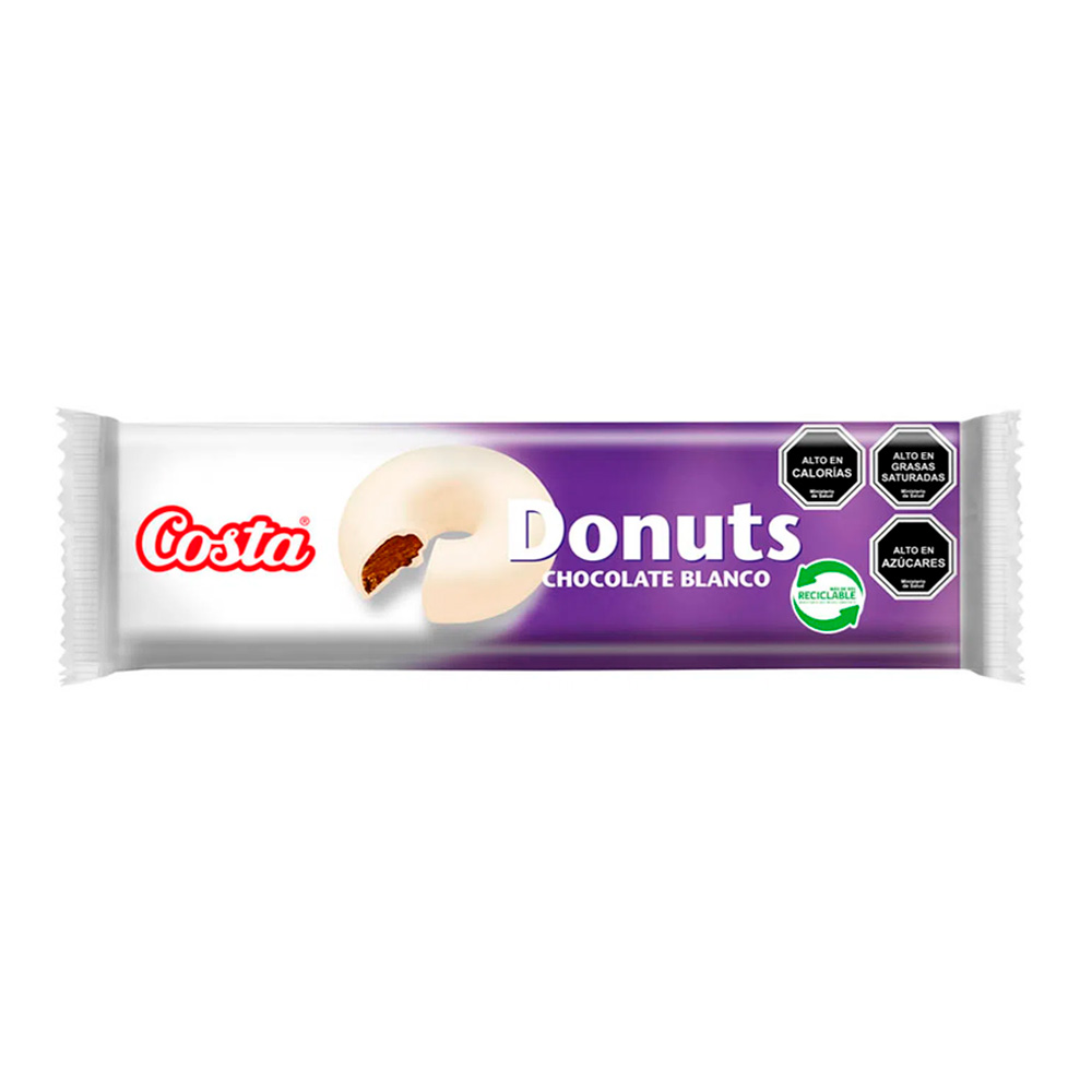 Galleta Donuts Chocolate Blanco 100 grs