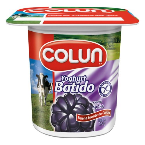 Yoghurt Colun  Mora 125 gr