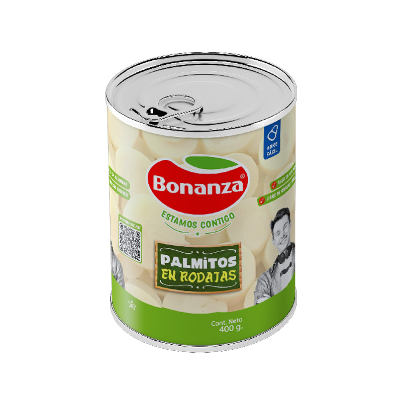 Palmitos Bonanza Rodaja 400 grs Neto 220 grs Drenado