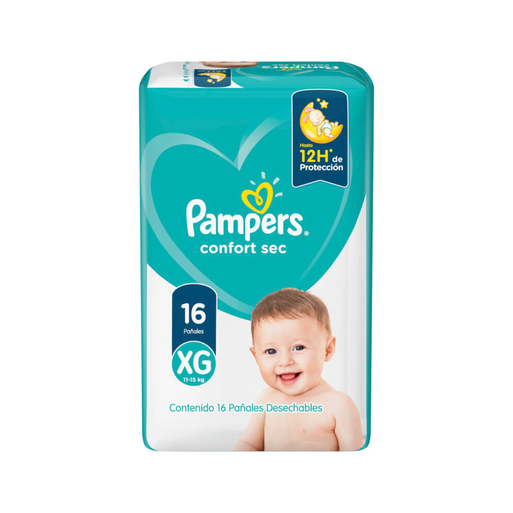 Pañal Pampers Confort Sec Xg X16Ud