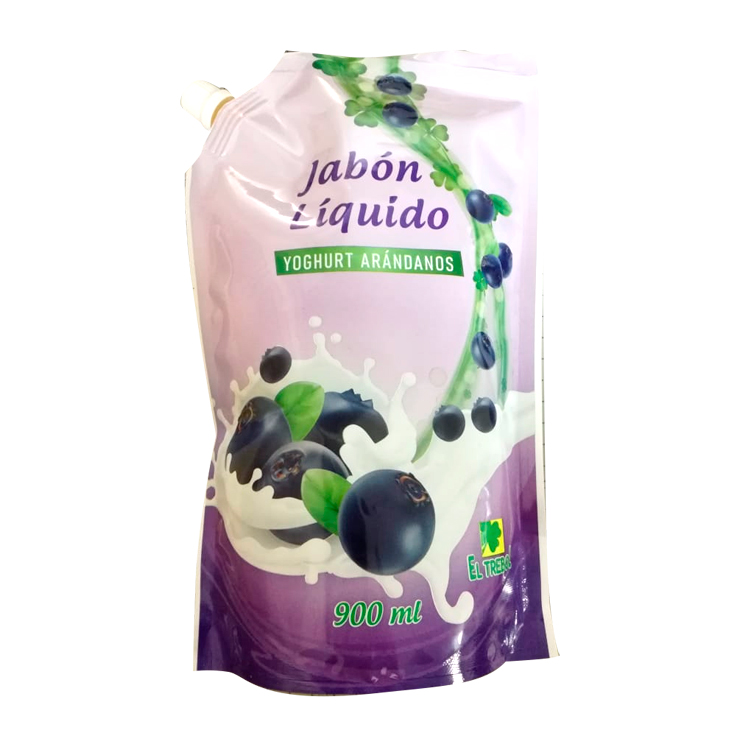 Jabón El Trebol Yoghurt Arándano Dp 900 ml