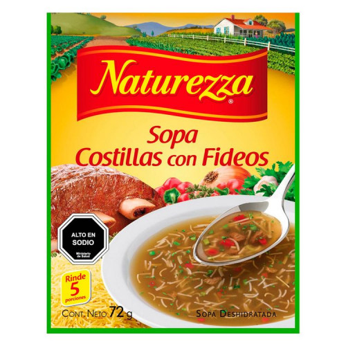 Sopa Naturezza Costilla Fideo 72 Gr