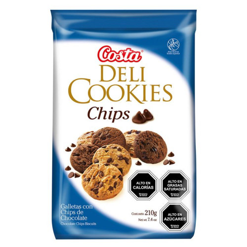Galleta Delli Cookies Chips 210Grs
