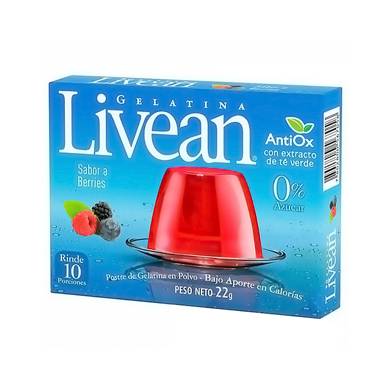Gelatina Livean Berries 22 Grs