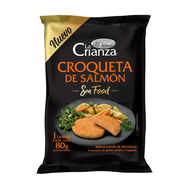 Croquetas de Salmón La Crianza 80 Grs