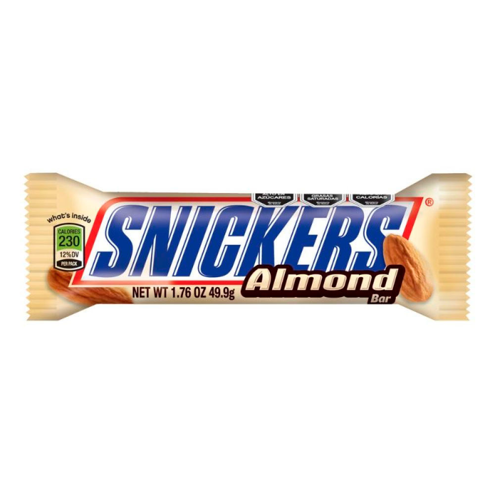 Chocolate Snickers Almendra 50 Gr
