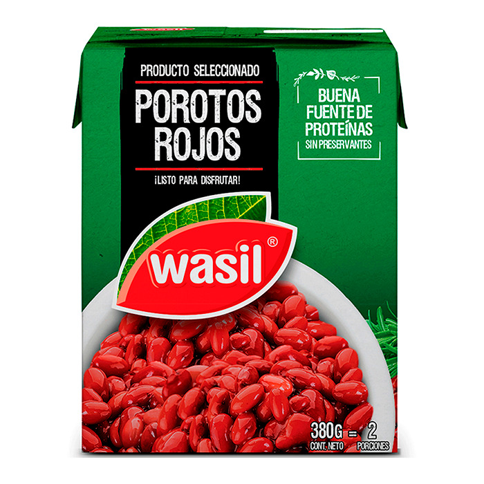 Porotos Wasil Rojos Tetra 380 Grs