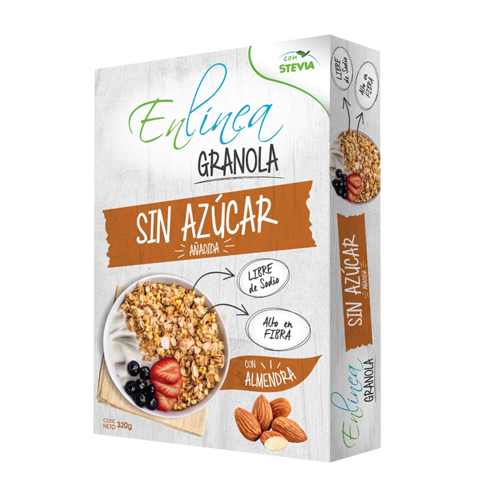 Granola En Linea Almendras 320 Grs