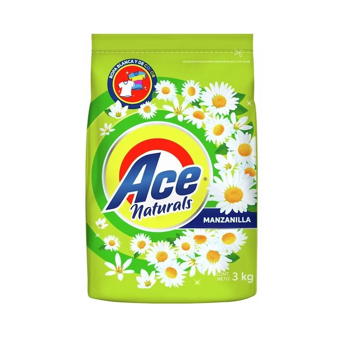 Ace Matic Polvo Naturals 3 Kilo