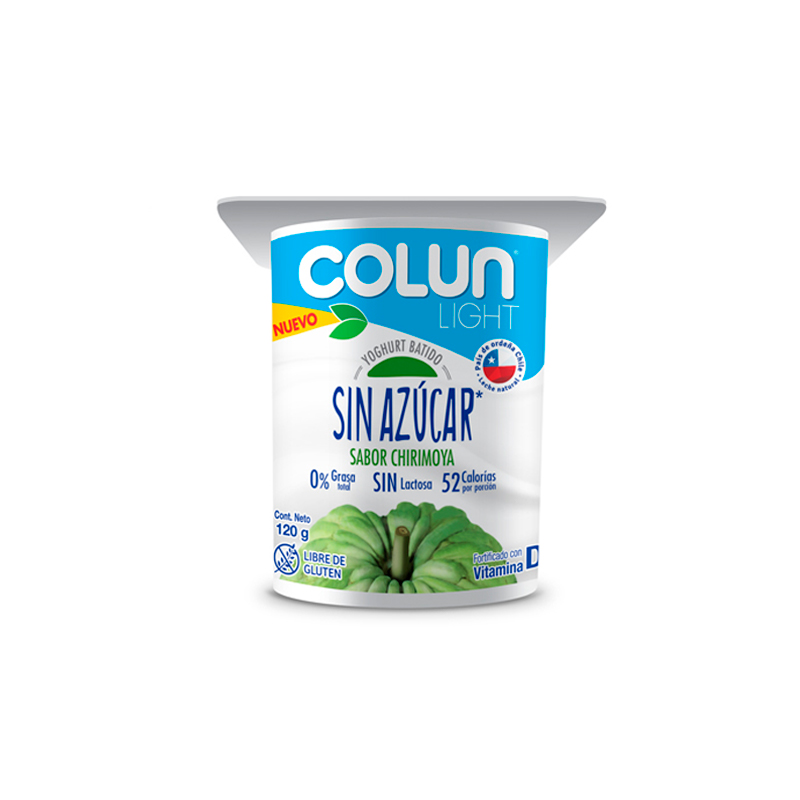  Yogurt Colun Light Chirimoya Sin Azúcar 120 grs