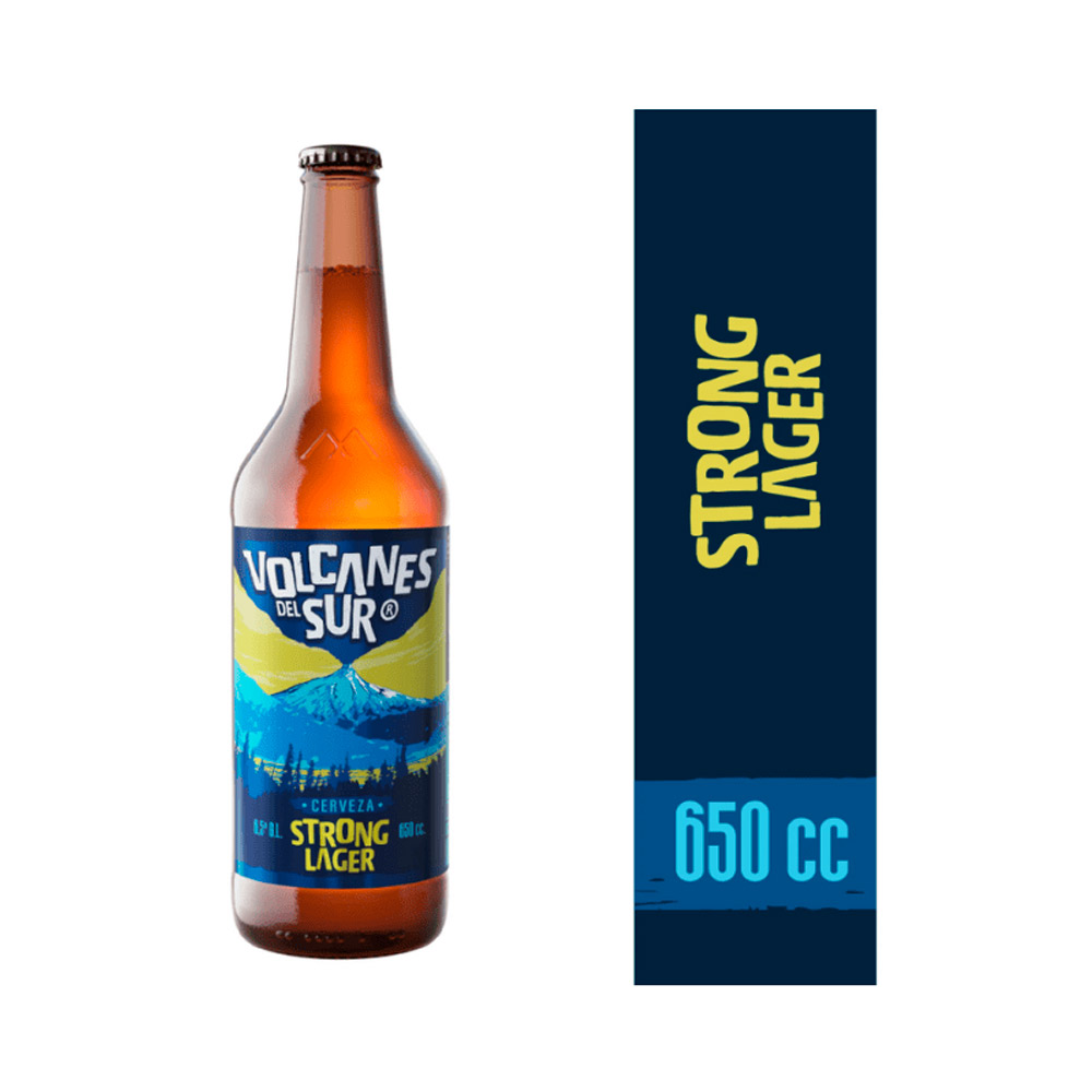 Cerveza Volcanes Strong Bot 6.5° 650 cc