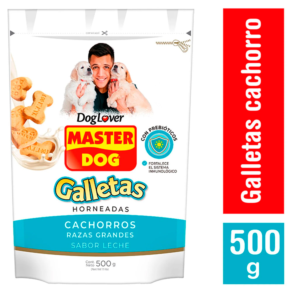 Galleta Master Dog Cachorro Leche 500 Gr