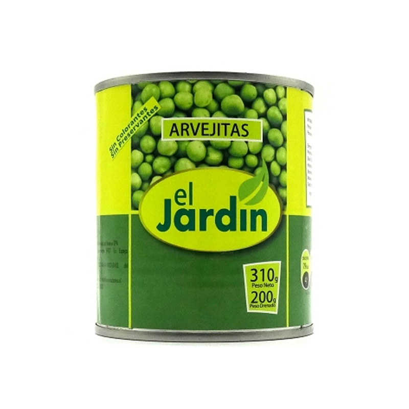 Arvejitas El Jardín 310 Grs (200 Gr drenado)