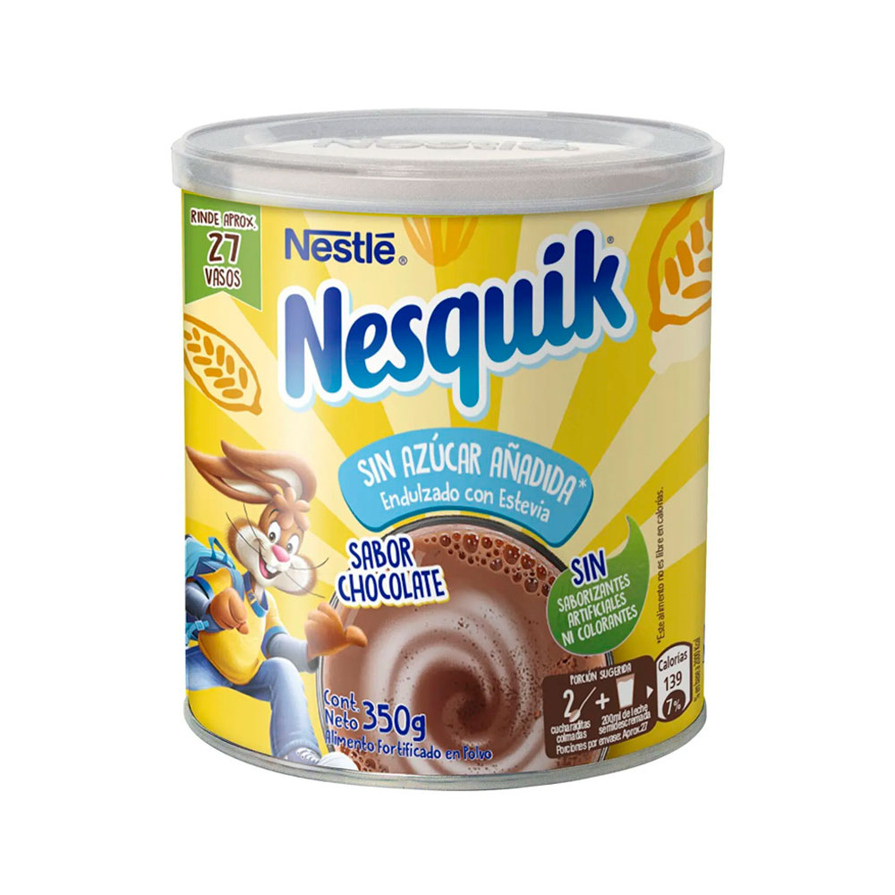 Nesquik Chocolate S/Azúcar 350 Gr