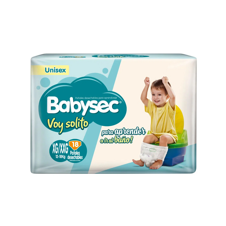 Pañal Babysec Voy Solito Xg Xxg 18 un