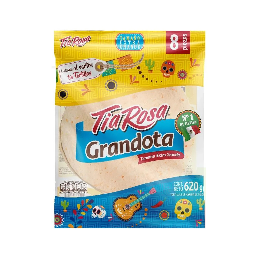 Tortilla Grandota Tía Rosa 8 unidades 620 gr