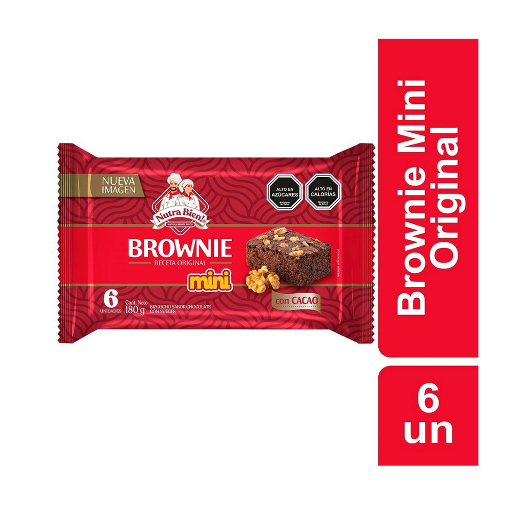 Pack Mini Brownie Nutra Bien 180 Gr