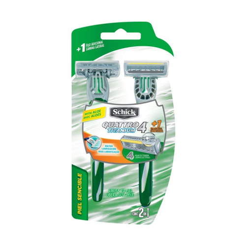 Maquina Quuatro Desechable P/S X 2 Blister