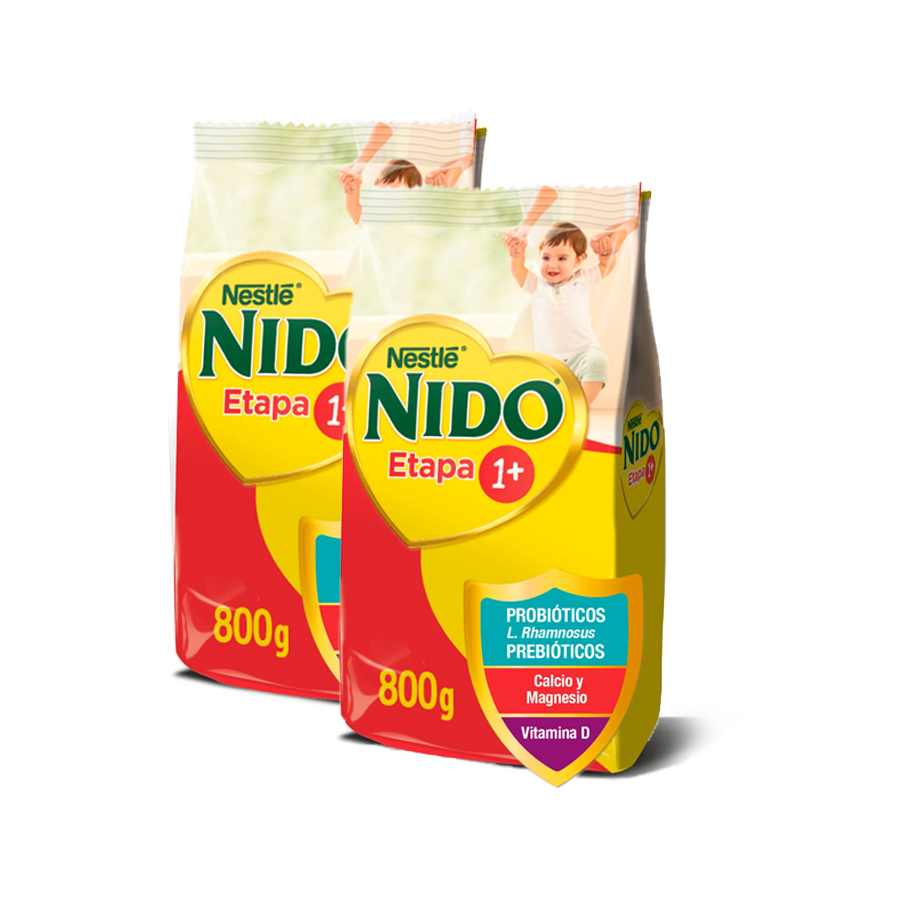 Leche Nido 1+ 800 gr. Pack Ahorro 2 unidades