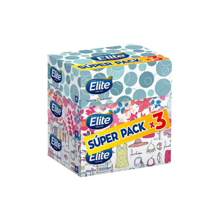 Pañuelo Elite Facial Individual 90 un. X 3 un.