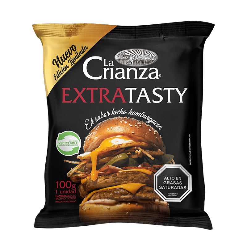 Hamburguesa De Cerdo La Crianza Extra Tasty 100 Grs