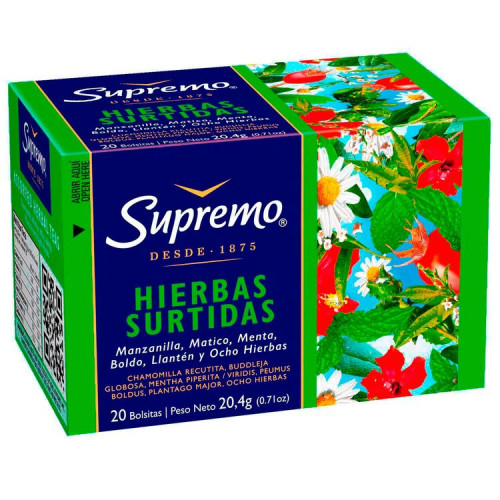 Hierbas Supremo Surtidas 20 Bls