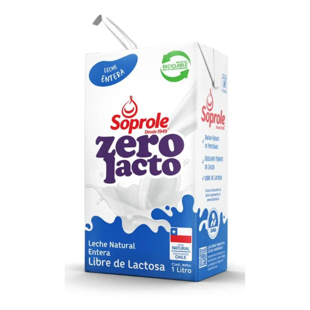Leche Entera Zerolacto S/Lactosa 1 Lt