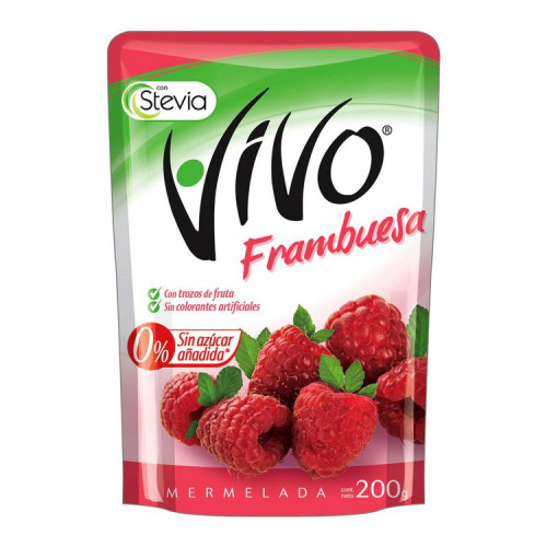 Mermelada Vivo Frambuesa 200 Grs