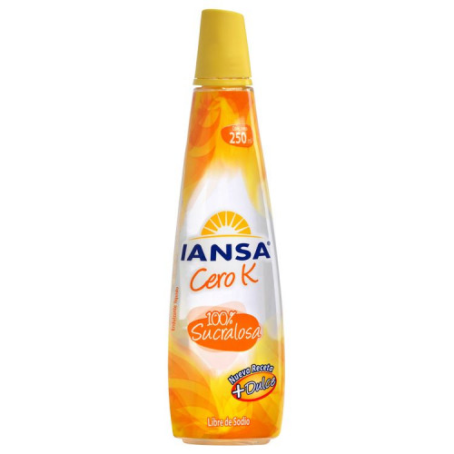 Endulzante líquido Iansa Cero K Sucralosa 250 ml