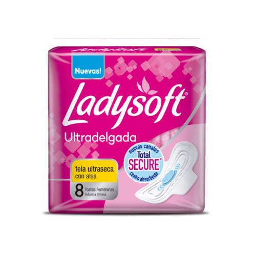 Ladysoft Ultra Delgada Alas X8 Und 