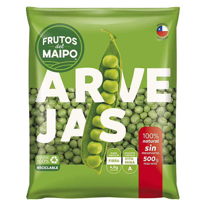 Arvejas Frutos Del Maipo 500 Grs