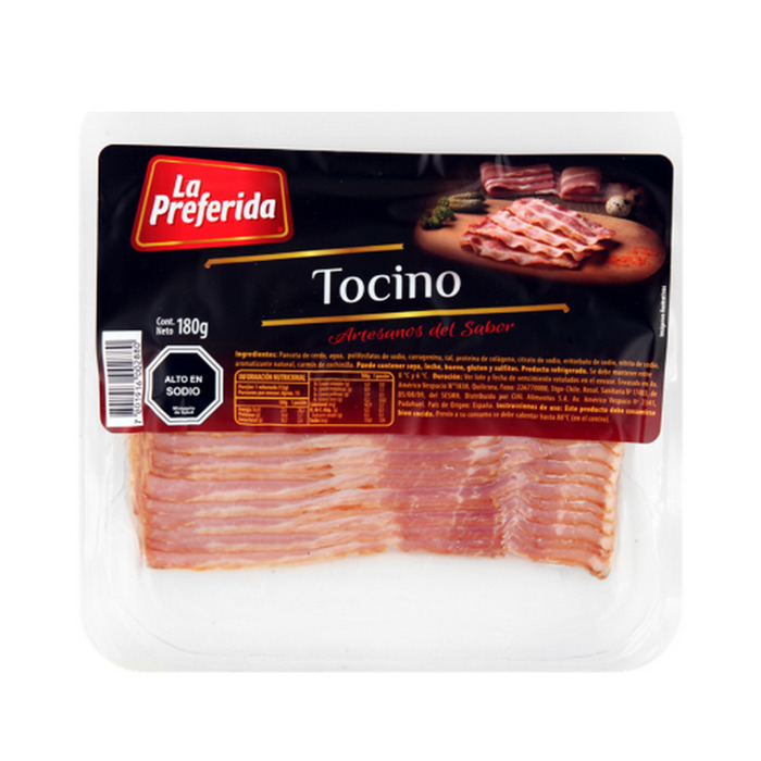 Panceta  La Preferida 180 Grs