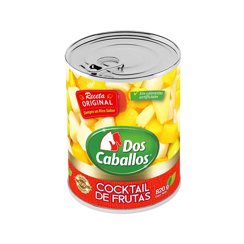 Cocktail De Frutas Dos Caballos 820 gr (480 Gr Drenado)