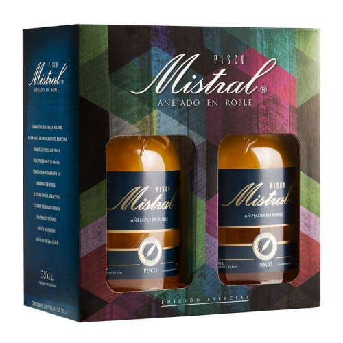 Pisco Mistral 35° 750 Cc Bipack 