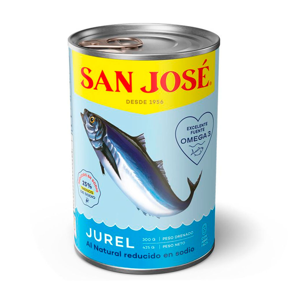 Jurel San José Natural Bajo Sodio 425 gr (300Gr Drenado)