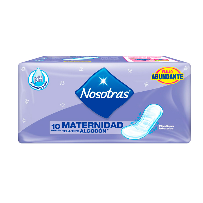 Toalla Nosotras Maternal X 10