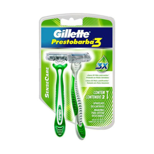 Maquina Afeitar Prestobarba3 Sensecare 2 und