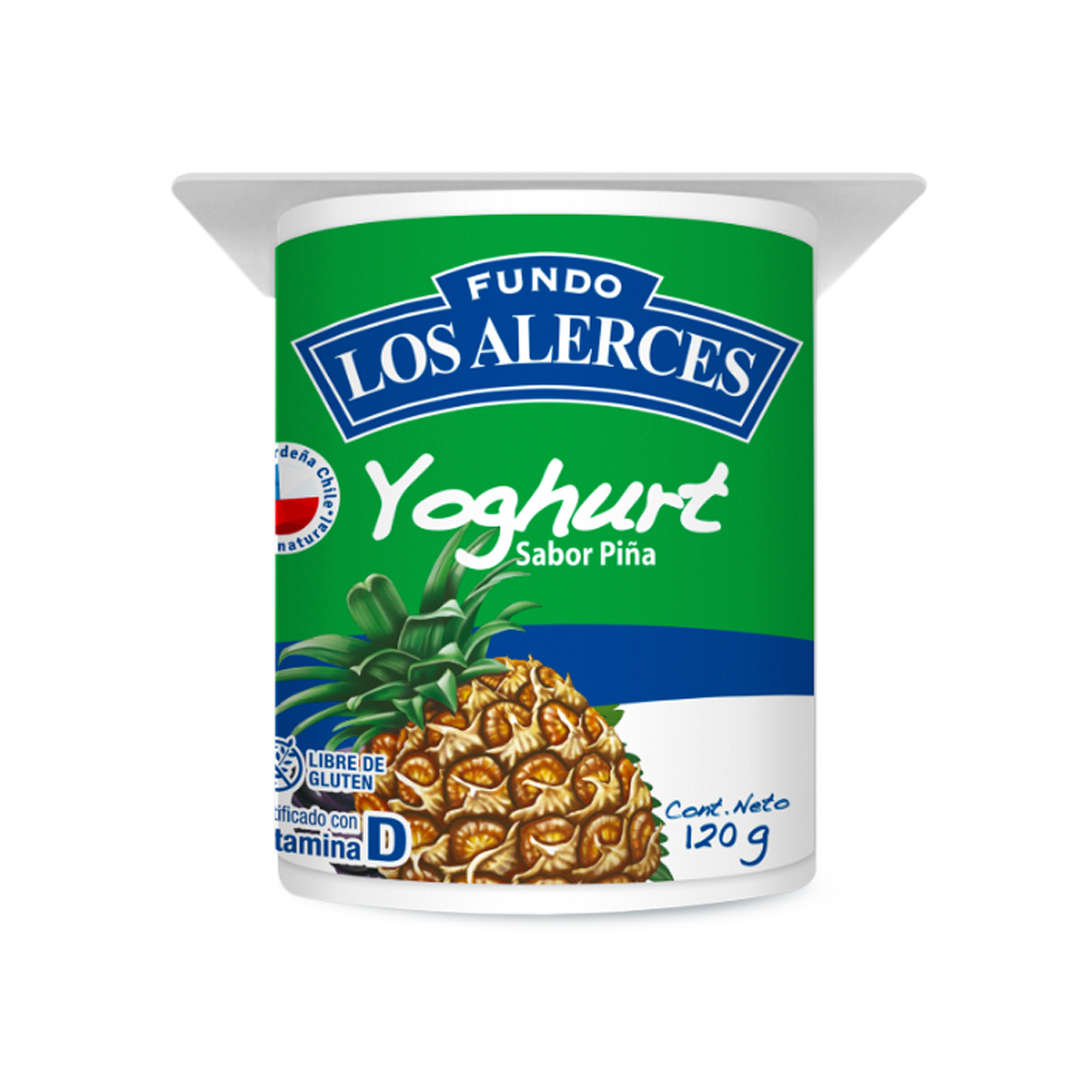 Yogurt Los Alerce Piña 120 Gr