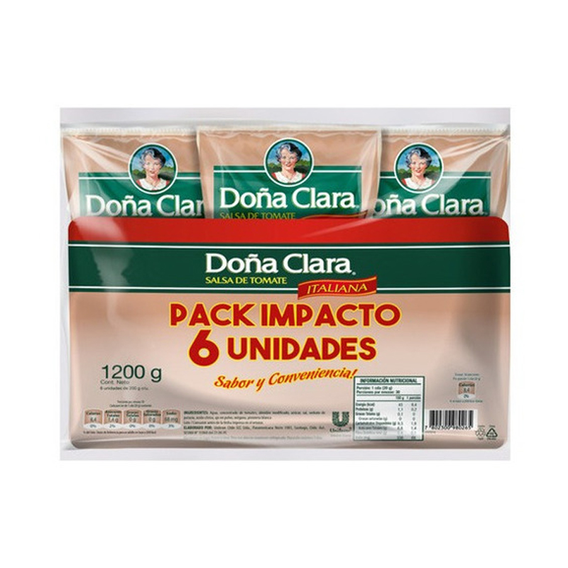 Salsa Doña Clara Italiana Pack 6 X 200 gr