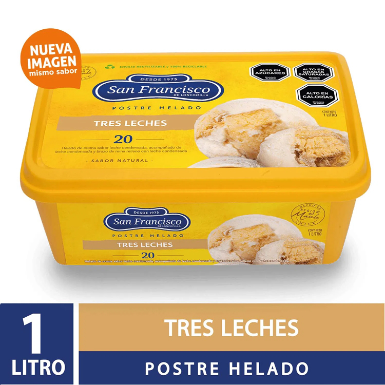 Helado San Francisco Tres Leches 1L