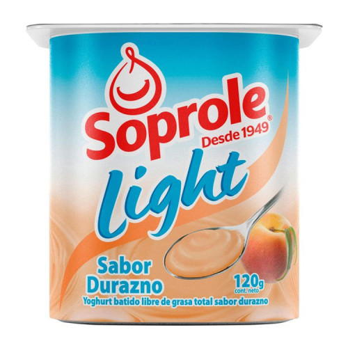 Yogurt Soprole Light Durazno 120 gr