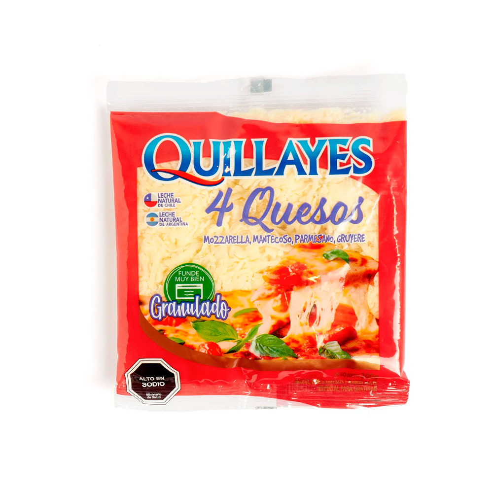 Queso Granulado 4 Quesos Quillayes 200 Gr