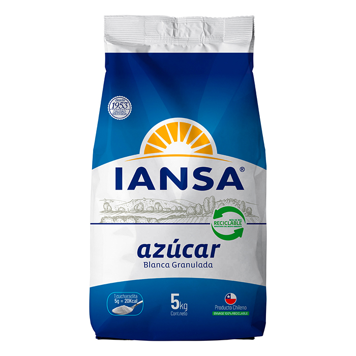 Azúcar blanca granulada Iansa 5 kg