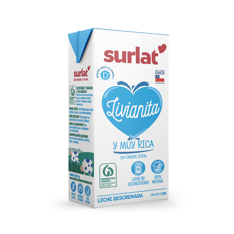 Leche Surlat Descremada S/Tapa Litro