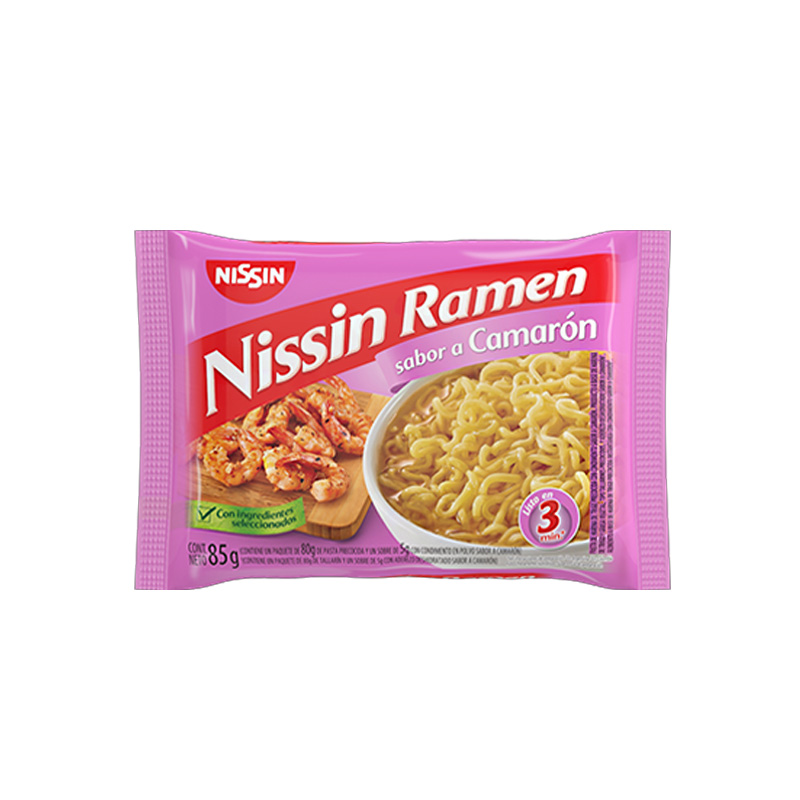 Ramen Nissin Noodles Camaron Faja 65 grs