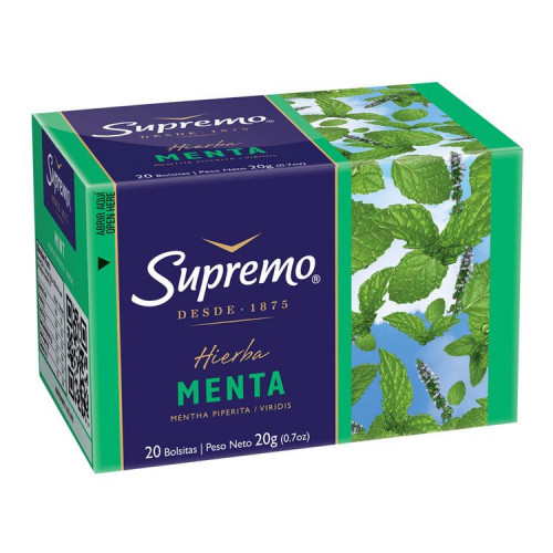 Hierbas Supremo Menta 20 Bolsitas