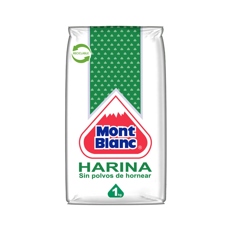 Harina Mont Blanc Sin Polvos de Hornear Kilo